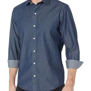 Buttoned Down Men's Tailored Fit Indigo Denim SMAL